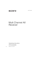 Sony STR-DA3400ES - Owners Manual 